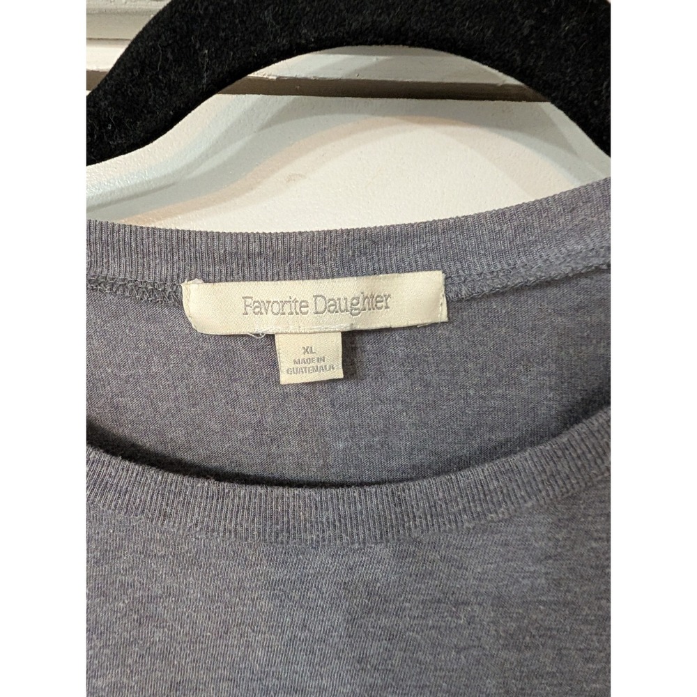 Favorite Daughter Gray 'Favorite Daughter' Short Sleeve Tee with Pink Heart - Picture 5 of 8